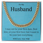 To My Husband-Cuban Link Chain