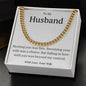 To My Husband- Cuban Link Chain