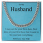 To My Husband-Cuban Link Chain