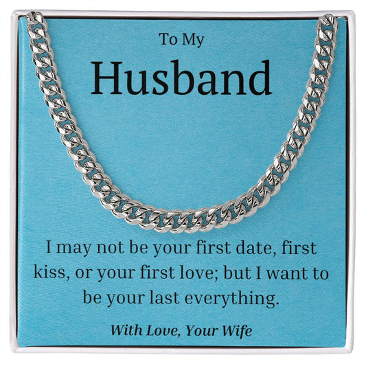 To My Husband-Cuban Link Chain