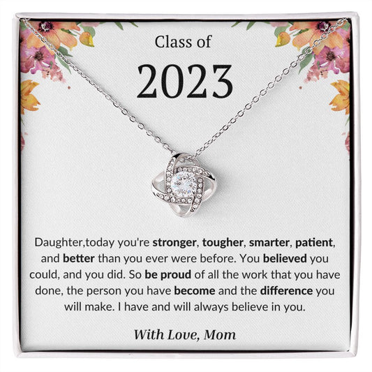 Class of 2023 Daughter- Love Knot Necklace